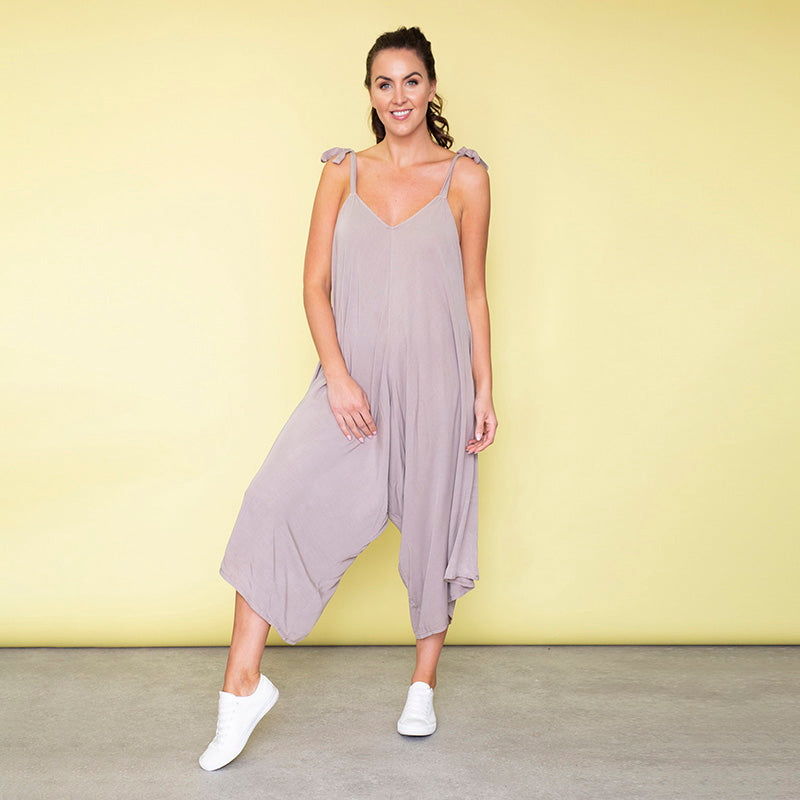 Frankie Relaxed Fit Jumpsuit (Sand)