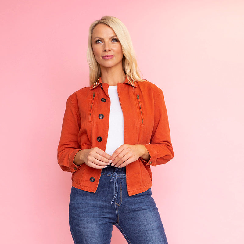 Natalia Jacket (Burnt Orange) - The Casual Company