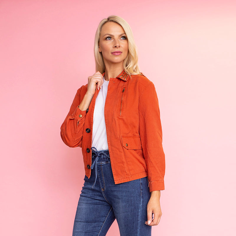 Natalia Jacket (Burnt Orange) - The Casual Company