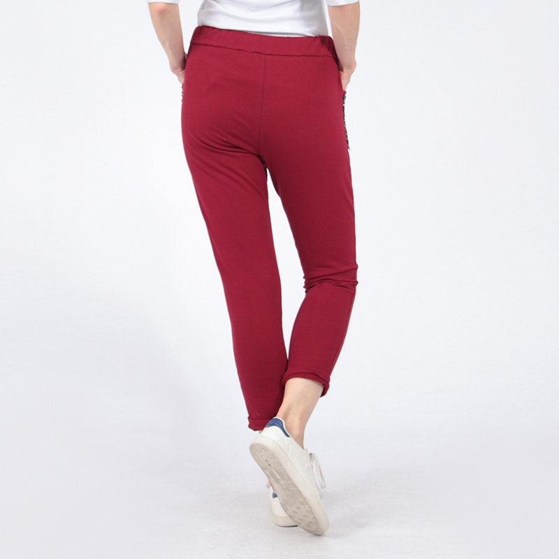 Glitter Pocket Jogger Berry