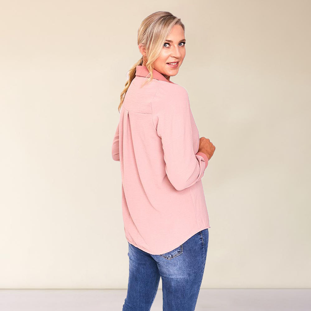 Alana Shirt (Dusty Pink) - The Casual Company