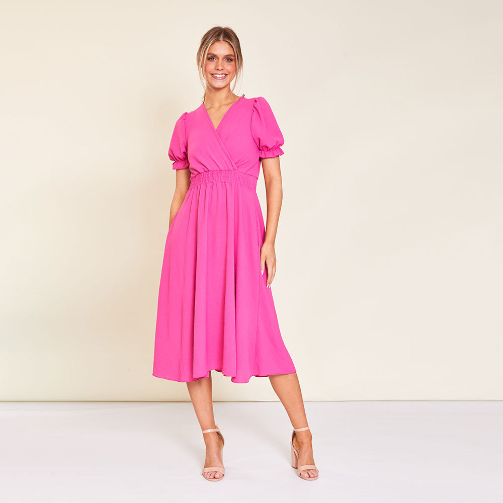 Belle Dress (Pink) - The Casual Company