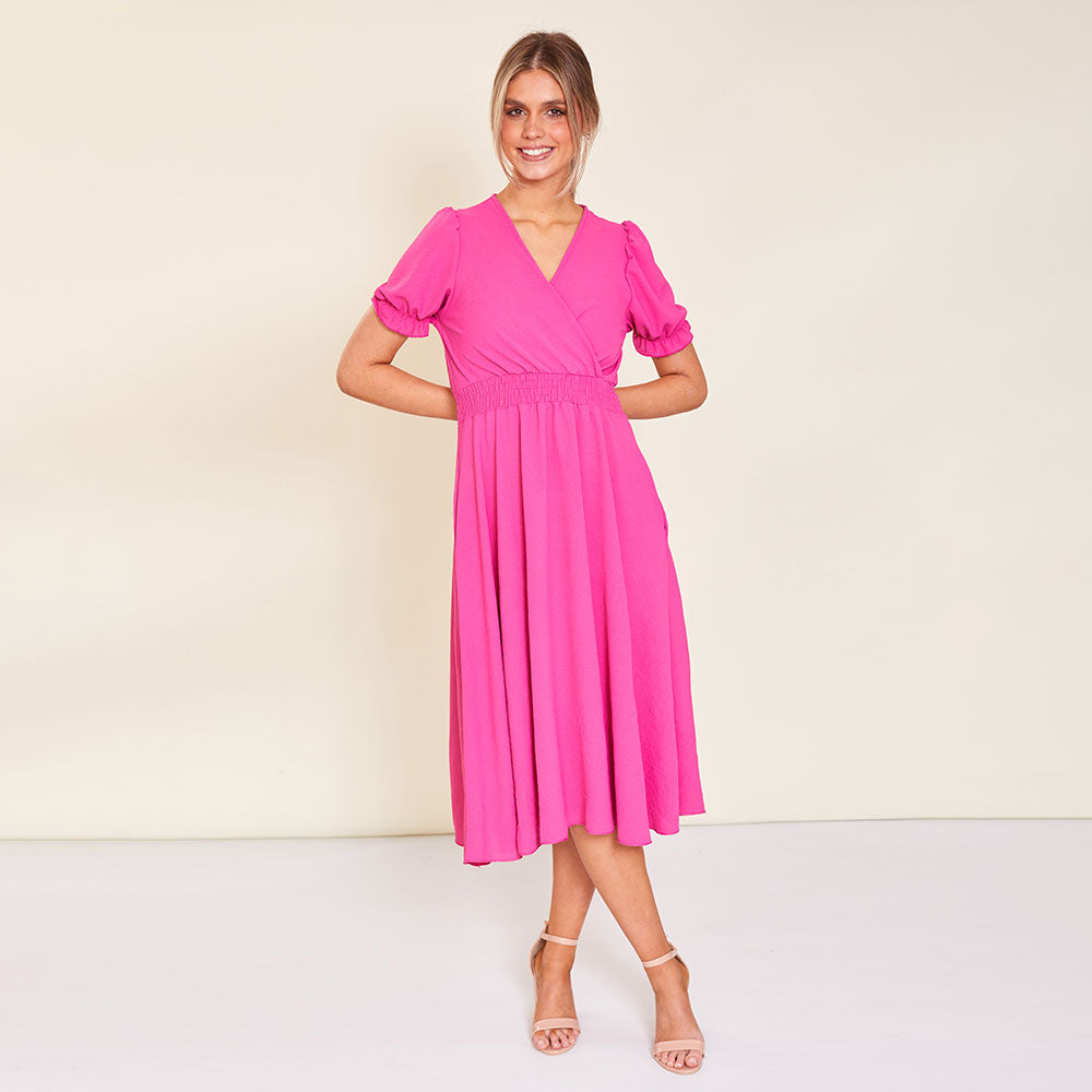 Belle Dress (Pink) - The Casual Company