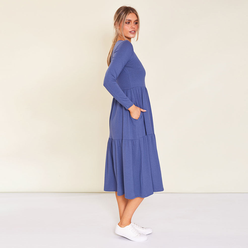 Amber Dress (Denim) - The Casual Company