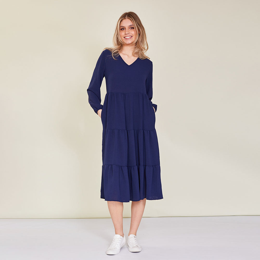 Sofia Dress (Navy)