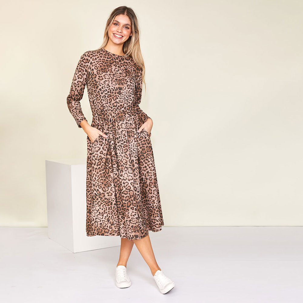 Annie Dress (Leopard) - The Casual Company