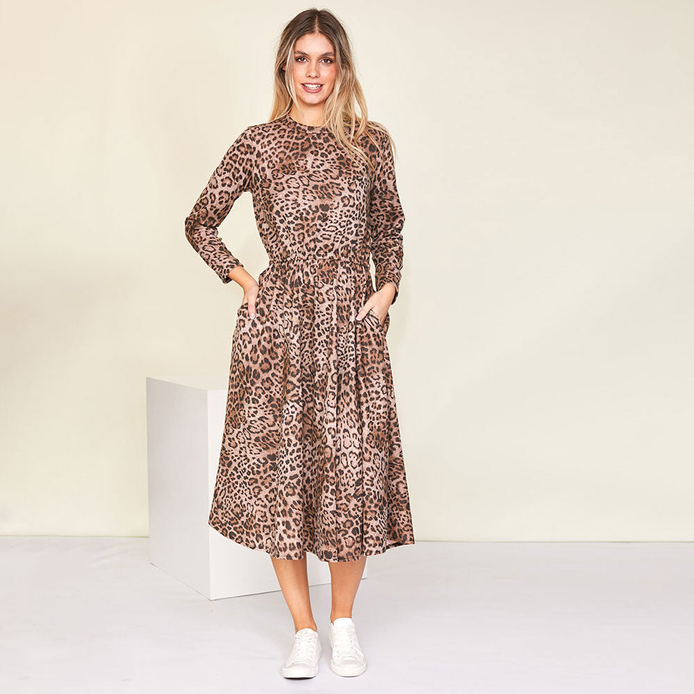 Annie Dress (Leopard) - The Casual Company
