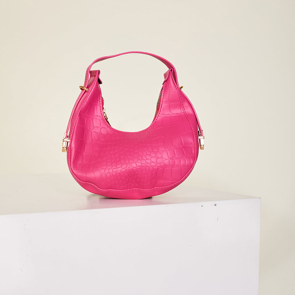 Pink hobo bag best sale