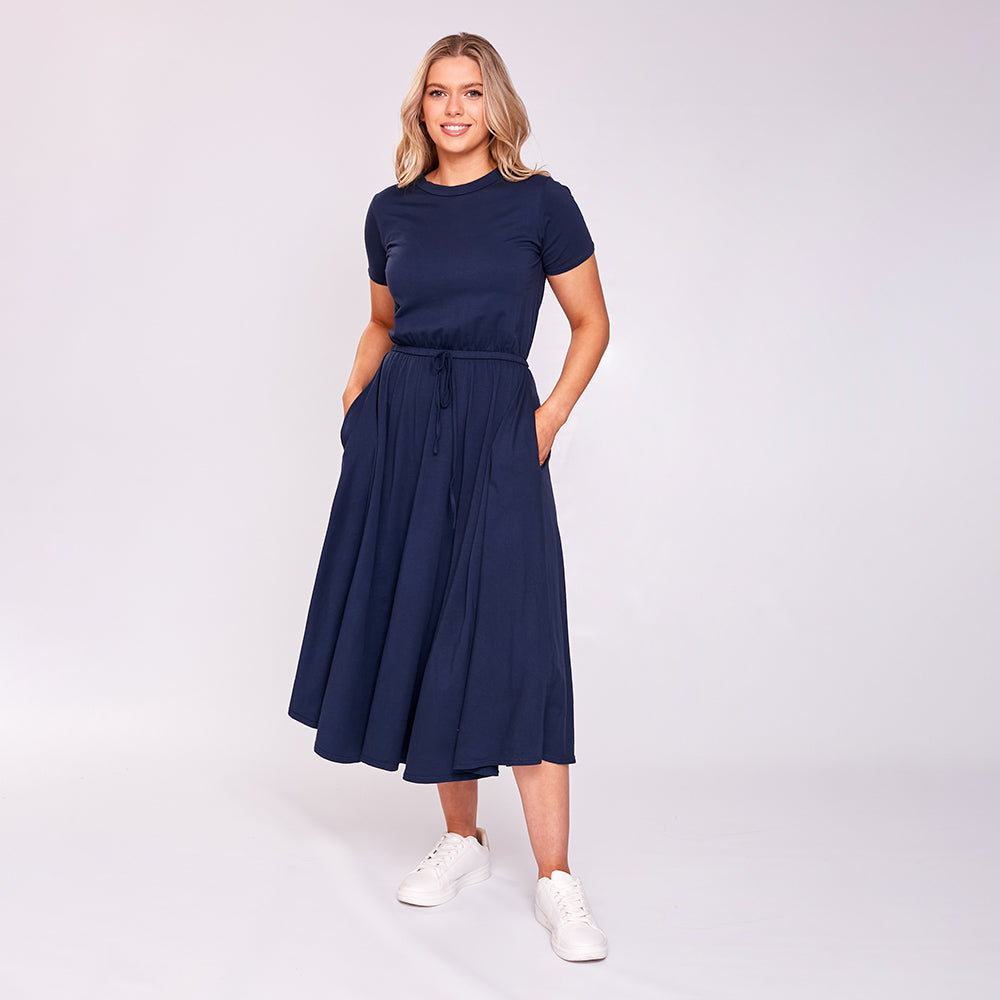 Piper Dress (Navy)