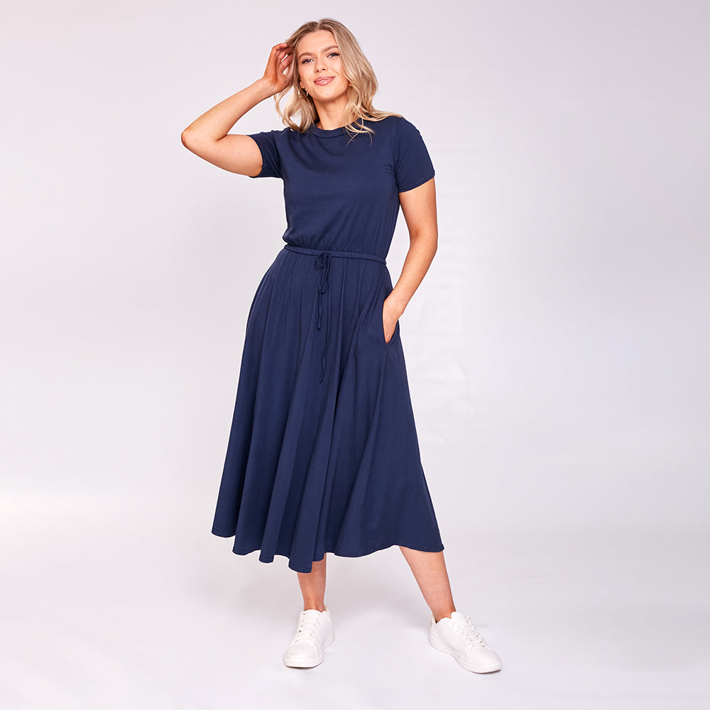 Piper Dress (Navy)