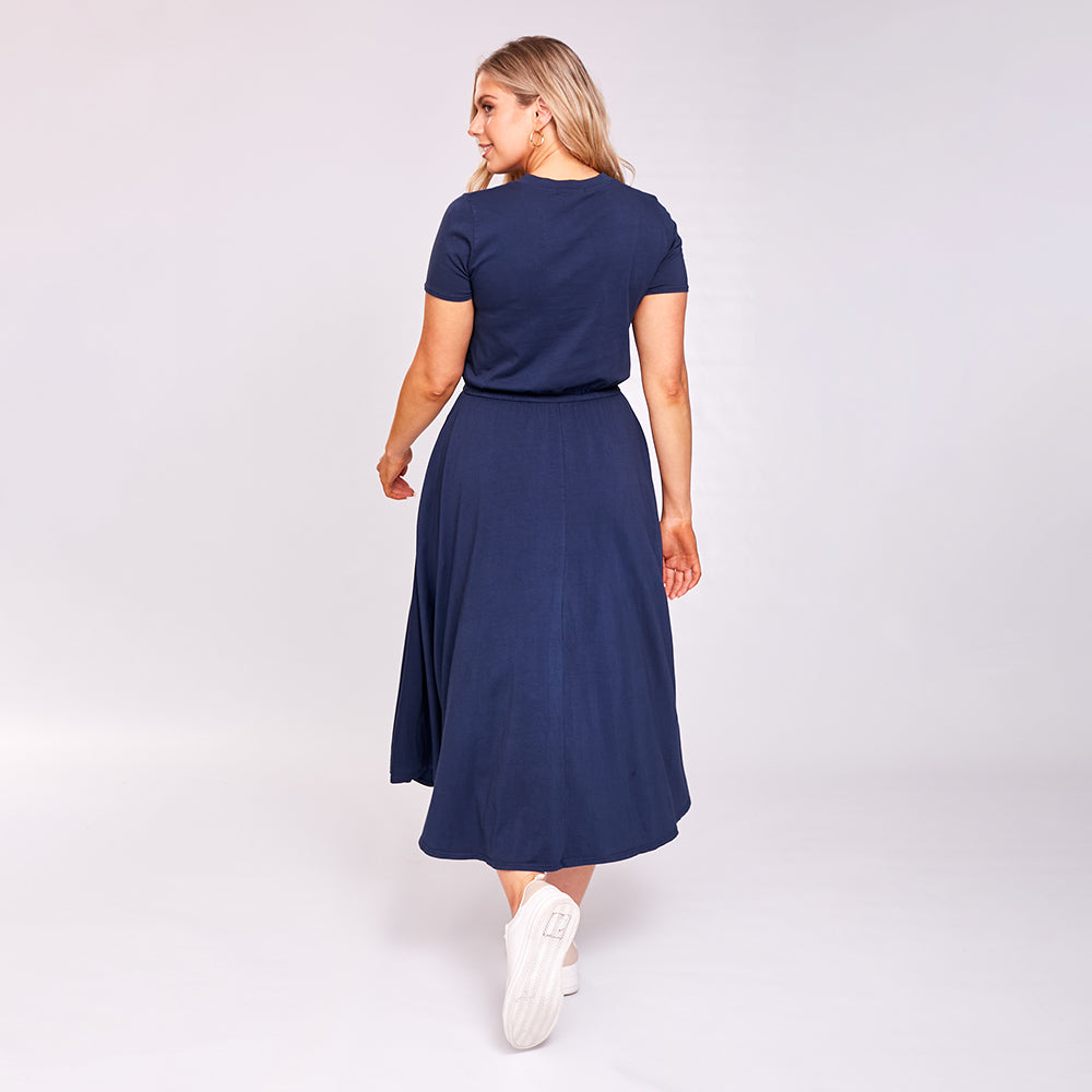 Piper Dress (Navy)